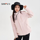 三福厚外套2025冬季可拆卸連帽三合一外套女裝506196 粉紅色 S
