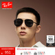雷朋（RayBan）墨鏡新款飛行員款太陽(yáng)鏡男女款戶(hù)外眼鏡0RB3712D禮物 002/87 黑色鏡框深灰色鏡片 62