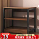立太置物架落地儲物架多功能一體靠墻收納柜貨架多層廚房置物柜架子 【店長(cháng)推薦】3層黑橡木色48*60