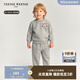 Teenie WeenieKids小熊童裝25年新款秋冬男女寶索羅娜加絨衛(wèi)衣褲套裝 花灰色 100 cm
