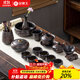 金鑲玉 陳詩(shī)佳老師手作 紫陶功夫茶具套裝家用整套陶瓷大套組送禮禮盒裝 18頭 昌盛榮華紫陶大套裝