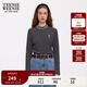 Teenie Weenie小熊女裝2025秋新款休閑簡(jiǎn)約時(shí)髦拼接條紋中領(lǐng)打底衫 藏青色 S 160