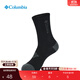 Columbia哥倫比亞男女城市戶(hù)外旅行舒適時(shí)尚活力透氣一雙裝運動(dòng)襪 BK1 L