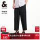 杰克·瓊斯（JACK&JONES） 夏季款日系工裝速干百搭休閑舒適可調(diào)節(jié)腰頭九分褲男裝225214002