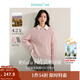 茵曼（INMAN）2025秋冬女裝新款法式手工拉毛時(shí)尚釘珠羊毛衫圓領(lǐng)寬松百搭毛衣 櫻粉色 M