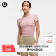 lululemon丨All It Takes女士運動(dòng) T恤 *羅紋Nulu? LW3GV0S 朦朧粉 S /6