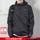 安德瑪（Under Armour）官方外套男  2025秋季新款梭織防風(fēng)連帽戶(hù)外登山健身訓練運動(dòng)夾克 單層/連帽梭織防風(fēng)/建議10°以上 黑色 L 175/96A