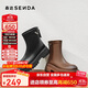 森達時(shí)裝靴女冬季保暖商場(chǎng)同款厚底增高顯瘦短靴XEX01DD4 黑色絨里 37