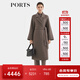 PORTS寶姿女裝2025秋季新款駝色綿羊毛羊絨系帶長(cháng)大衣 駝色 S （2）