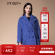 PORTS寶姿秋冬新品女裝長(cháng)袖毛呢大衣外套SM9C015NFF039 公主藍 S (4)