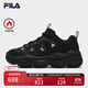 FILA 斐樂(lè )官方女鞋豌豆加絨鞋老爹鞋2025冬季新款休閑厚底運動(dòng)鞋 黑-BK 37.5