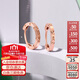 謝瑞麟（TSL）18K金耳環(huán)玫瑰金彩金圓環(huán)耳飾女款BC153