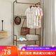 索爾諾（SuoErnuo）衣帽架落地臥室掛衣架簡(jiǎn)易衣服架子家用落地衣服架置物架衣帽桿 083y古銅色