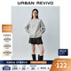 UR2025秋季新款女裝休閑時(shí)尚趣味立體圖案衛衣UYY450267+ 淺灰花灰 S
