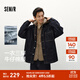 森馬（Semir）森馬棉服男冬季防潑水薄款一衣三穿兩件套oversize 原色牛仔98101 L
