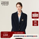 Teenie Weenie【金扣布雷澤】小熊女通勤西裝2025年秋學(xué)院風(fēng)短外套 藏青色 S