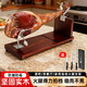 林下春雪高端西班牙火腿架抽屜式家用全實(shí)木不銹鋼廚房切片架子送刀具套裝 烏金檀木款【帶精美刀具】