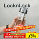 樂(lè )扣樂(lè )扣（LOCK&LOCK）商務(wù)玻璃杯 耐高溫玻璃分離式濾網(wǎng)密封防漏雙層茶水分離水杯 LLG599BRW-茶倉雙層杯 420ml
