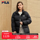 FILA 斐護(hù)科技|斐樂官方情侶羽絨服2025冬季新款寬松兩面穿立領(lǐng)外套 正黑色-BK L 175/96A/L