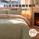 雅棉A類(lèi)60支磨毛加厚四件套保暖長(cháng)絨棉柔套件床單款【豆青綠+杏仁米】1.8米