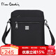 皮爾卡丹男包斜挎包男士高端單肩包新款大容量便攜包帆布包出差旅行小背包 黑色豎款【可放下12尺寸平板】 多款式可選【品牌正品假一罰十】