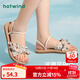 熱風(fēng)（Hotwind）沙灘涼鞋女士夏季新款百搭平底兩穿涼鞋時(shí)尚外穿透氣碎花涼拖鞋女 溫柔碎花(花色） 37
