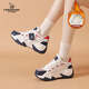 卡丹路加絨加厚保暖雪地靴子女2025冬季新款厚底高幫老爹鞋休閑運動(dòng)棉鞋