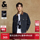 杰克·瓊斯（JACK&JONES） 男裝牛仔夾克外套高街時(shí)尚百搭拼色尖領(lǐng)休閑長(cháng)袖上衣225357021