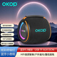 OKOP 藍牙音箱2026新款RGB炫彩燈光藍牙音響戶(hù)外便攜式手提超重低音插TF卡U盤(pán)桌面家用小音箱黑色 黑色 KP-808