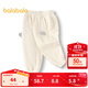 巴拉巴拉女童長(cháng)褲秋季運動(dòng)休閑褲寬松慢跑褲 奶白10504 120 cm