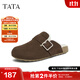 他她（TATA）冬時(shí)尚休閑勃肯鞋女新款CGW06AH5 深棕（仿毛里） 38