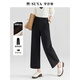 夢(mèng)舒雅親膚軟糯丨小個(gè)子毛呢直筒九分褲子灰色冬季加厚高腰窄版闊腿褲