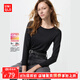 優(yōu)衣庫【狂歡價(jià)】女裝HEATTECH圓領(lǐng)T恤/長(cháng)袖保暖衣478938 478940 478938/09黑色 M