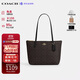 蔻馳（COACH）【品牌直供】女包 FIONA托特包單肩包 黑色CBT18送女友生日禮物