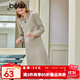 百圖betu女裝秋季新款連衣裙連帽針織高級感復古中長(cháng)裙女2309T90 燕麥色 S