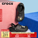 CROCS卡駱馳秋冬新品暖棉洞洞鞋男女秋冬款貝雅暖棉拖鞋|205969 黑/黑-060(建議買(mǎi)大一碼) 39 (240mm)
