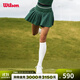 威爾勝（Wilson）官方25新款女士MIDTOWN蜜糖帶底褲球袋一體織網(wǎng)球運動(dòng)半身裙 田野綠 WW00160331GNG M /170/70A