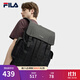 FILA斐樂(lè )【黑武士】雙肩包老花輕便大容量背包2025秋季新款時(shí)尚書(shū)包 正黑色-BK XS