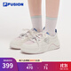 FILAFUSION 斐樂(lè )潮牌女鞋【章昊同款】帆布鞋2025新款女運動(dòng)鞋滑板鞋 奶白/寂靜粉-GH 37.5