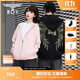 BOY LONDON【燦若繁星】秋情侶風(fēng)外套潮牌刺繡開(kāi)衫連帽衛衣N06904 黑色七彩翅膀 M