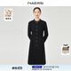 娜爾思（NAERSI）【25°都市裙】靜奢優(yōu)雅娜爾思綿羊毛連衣裙2025年冬季新款通勤裙 黑色 3XL