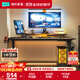 林氏家居多功能電動(dòng)升降桌家用學(xué)生學(xué)習桌電競桌椅BG063【黑色】桌1.6m
