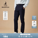 beanpole修身版型 BEANPOLE濱波 男士美拉德基礎款休閑簡(jiǎn)約日常通勤風(fēng)長(cháng)褲 藏青色 31 165/80A