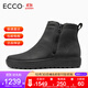 ECCO愛(ài)步男靴冬季保暖加絨羊毛男士短靴防滑雪地靴 柔酷7號450314現貨 黑色450314-01001 41