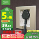 施耐德電氣開(kāi)關(guān)插座86型嵌入式插座冰箱內嵌式插座 格調金色10A五孔