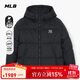 MLB男女情侶防潑水百搭連帽鵝絨羽絨服25秋冬新款3ADJB4056-50BKS-L