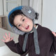 智宙兒童耳罩秋冬季兒童耳包韓版學(xué)生戶(hù)外防凍耳套寶寶針織防寒耳暖 湖藍色【拼色系帶】