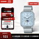 卡西歐（CASIO）月相手表 方形指針石英簡(jiǎn)約優(yōu)雅情侶手表小方塊 情人節禮物生日 MTP-M305D-2AVDF