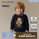 Teenie Weenie Kids小熊童裝25新款秋冬男女寶寶圓領(lǐng)印花加絨衛衣 藏青色 100 cm