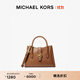 MICHAEL KORS邁克高仕 MK Gabby 小號老花斜挎包手提單肩包 牛皮棕（純色款） 230 NS